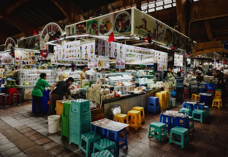 Quầy bếp nhìn thấy rõ